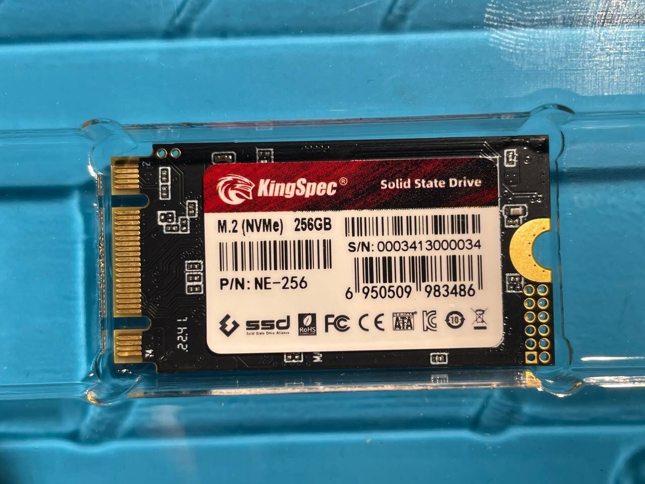 2242 M.2 NVMe 256Gb Kingspec SSD - Image 3