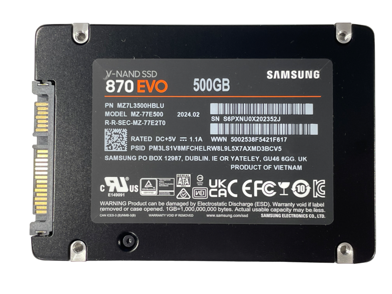 Samsung 870 EVO SATA SSD 500 GB - Image 2