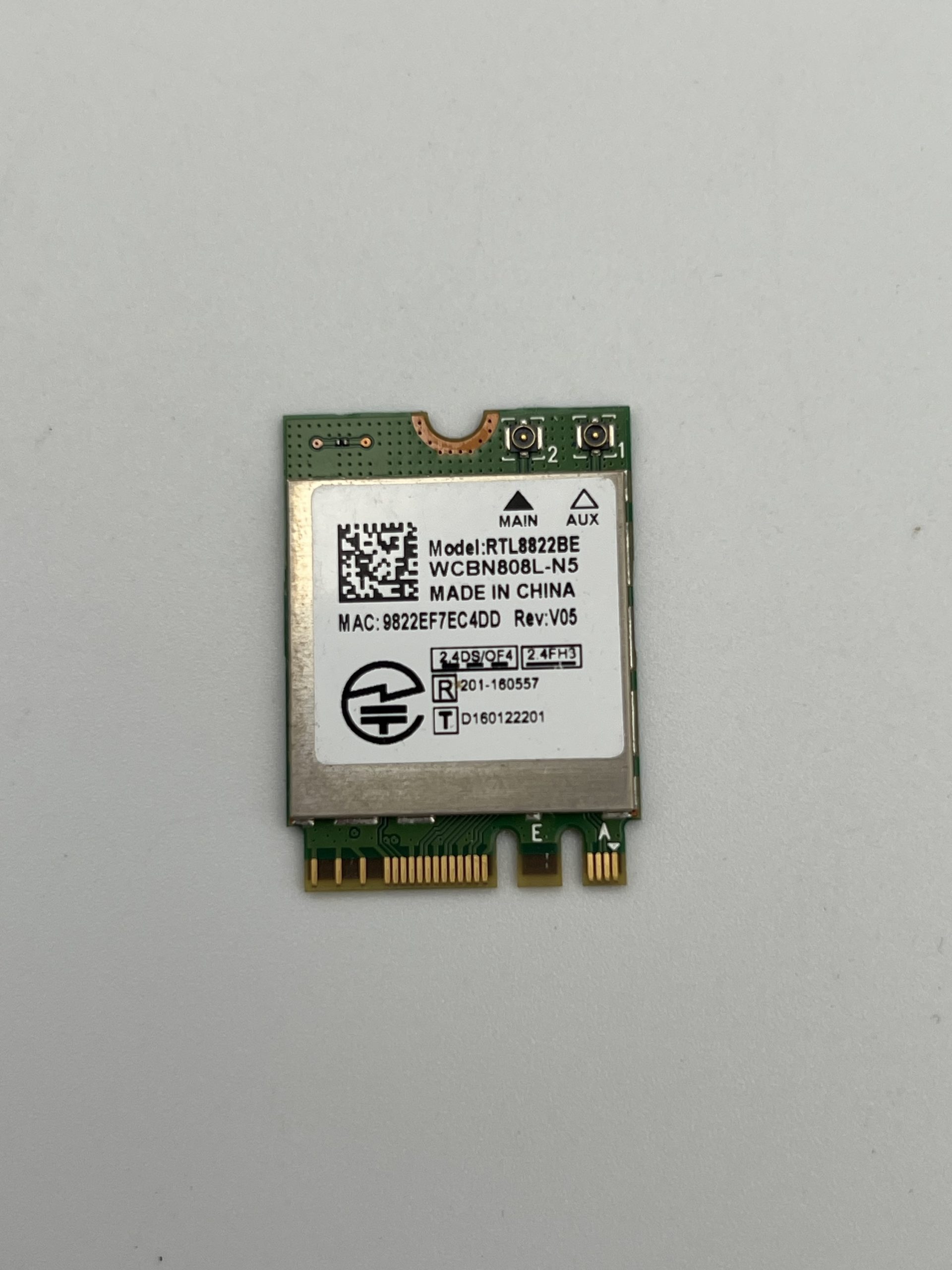 New wlan module RTL8822BE