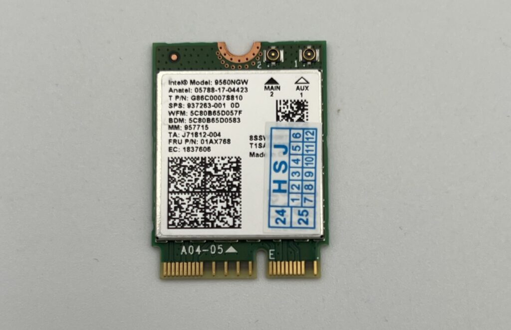 Intel 9560NGW spare WLAN module for laptop