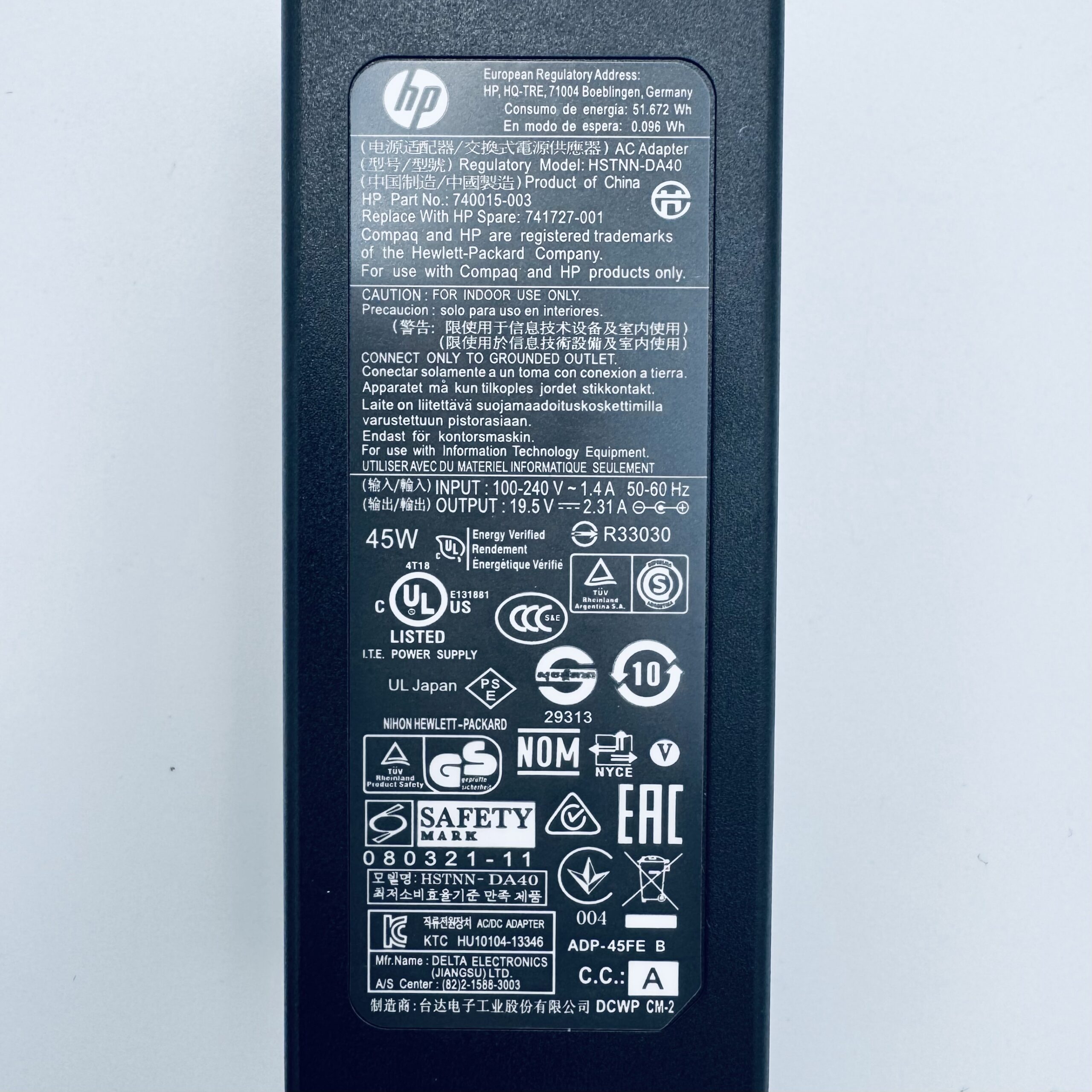 HP 45W laptop charger 4.5*3.0mm - Image 2